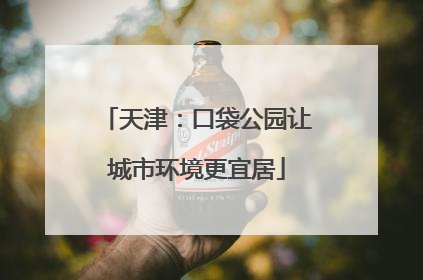天津：口袋公园让城市环境更宜居