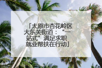 太原市杏花岭区大东关街道：“一站式”满足求职 就业帮扶在行动