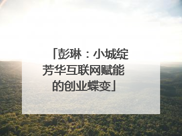 彭琳：小城绽芳华互联网赋能的创业蝶变