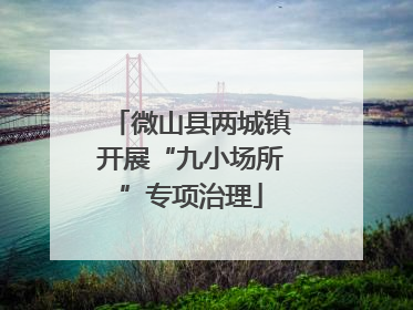 微山县两城镇开展“九小场所”专项治理