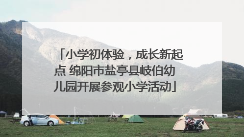 小学初体验，成长新起点 绵阳市盐亭县岐伯幼儿园开展参观小学活动