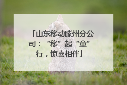 山东移动滕州分公司：“移”起“童”行，惊喜相伴