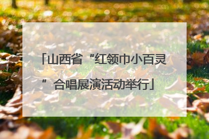 山西省“红领巾小百灵”合唱展演活动举行