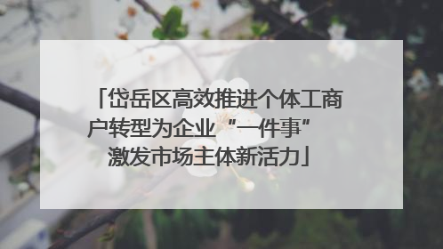 岱岳区高效推进个体工商户转型为企业“一件事” 激发市场主体新活力