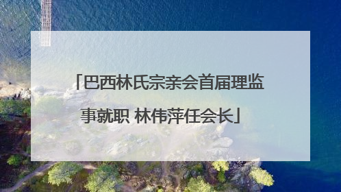 巴西林氏宗亲会首届理监事就职 林伟萍任会长
