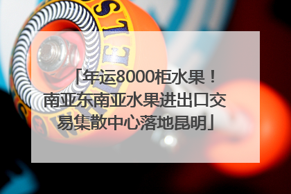 年运8000柜水果！南亚东南亚水果进出口交易集散中心落地昆明