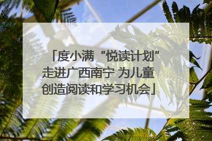 度小满“悦读计划”走进广西南宁 为儿童创造阅读和学习机会