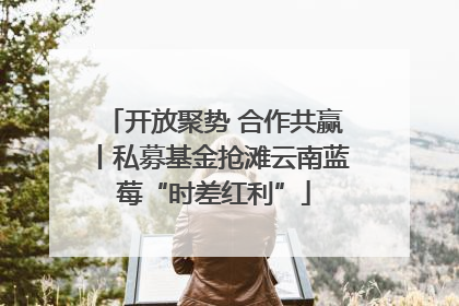 开放聚势 合作共赢丨私募基金抢滩云南蓝莓“时差红利”