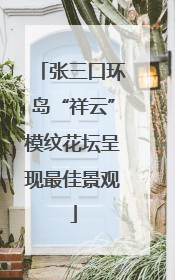 张三口环岛“祥云”模纹花坛呈现最佳景观