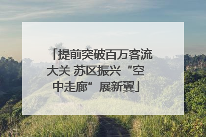 提前突破百万客流大关 苏区振兴“空中走廊”展新翼
