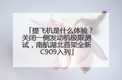 提飞机是什么体验？关闭一侧发动机极限测试，南航湖北首架全新C909入列
