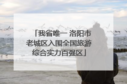 我省唯一 洛阳市老城区入围全国旅游综合实力百强区