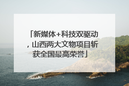 新媒体+科技双驱动，山西两大文物项目斩获全国最高荣誉