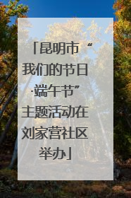 昆明市“我们的节日·端午节”主题活动在刘家营社区举办
