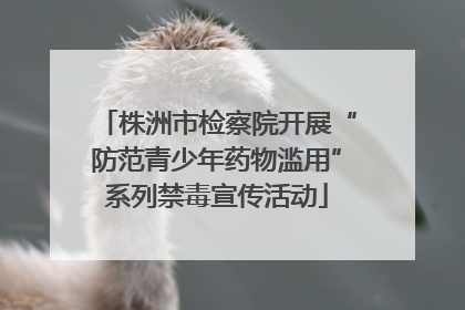 株洲市检察院开展“防范青少年药物滥用”系列禁毒宣传活动