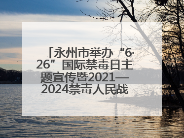 永州市举办“6·26”国际禁毒日主题宣传暨2021—2024禁毒人民战争成果展活动