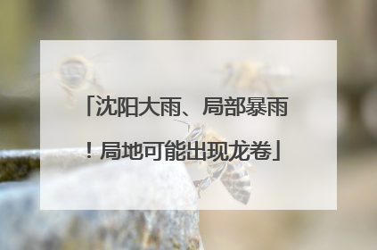 沈阳大雨、局部暴雨！局地可能出现龙卷