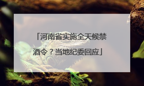 河南省实施全天候禁酒令？当地纪委回应