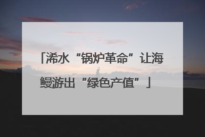 浠水“锅炉革命”让海鳗游出“绿色产值”