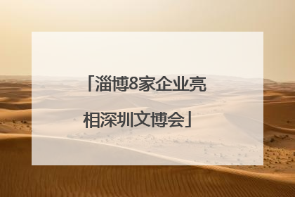 淄博8家企业亮相深圳文博会