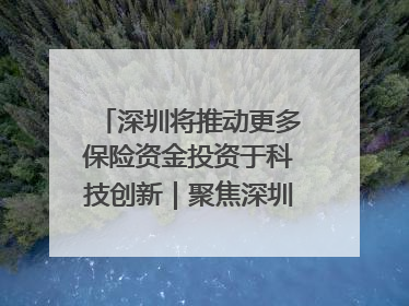 深圳将推动更多保险资金投资于科技创新｜聚焦深圳系列发布会