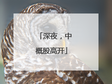 深夜，中概股高开