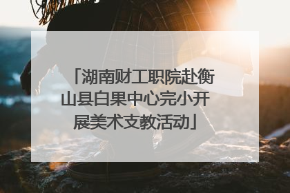 湖南财工职院赴衡山县白果中心完小开展美术支教活动