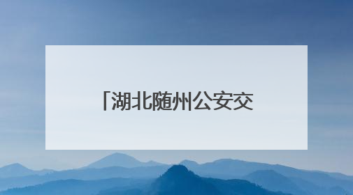湖北随州公安交警圆满完成中考交通安保工作