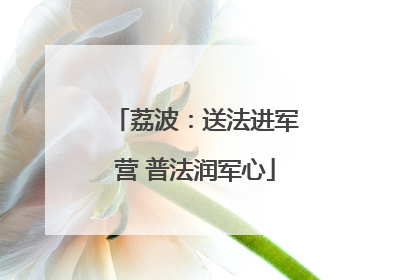 荔波：送法进军营 普法润军心