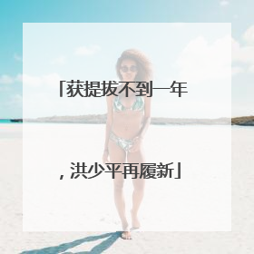 获提拔不到一年，洪少平再履新