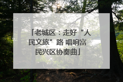老城区：走好“人民文旅”路 唱响富民兴区协奏曲