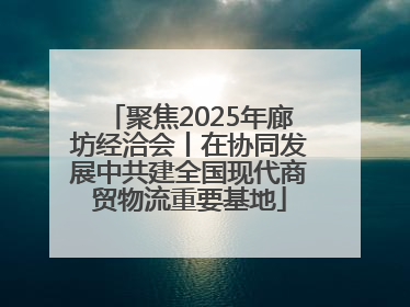 聚焦2025年廊坊经洽会丨在协同发展中共建全国现代商贸物流重要基地