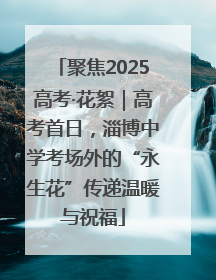 聚焦2025高考·花絮｜高考首日，淄博中学考场外的“永生花”传递温暖与祝福