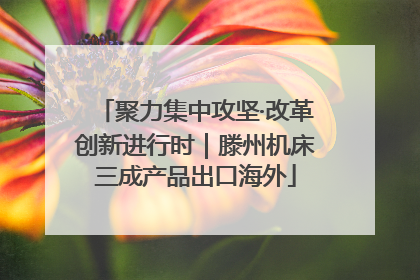 聚力集中攻坚·改革创新进行时｜滕州机床三成产品出口海外
