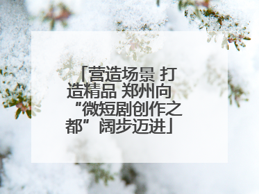 营造场景 打造精品 郑州向“微短剧创作之都”阔步迈进