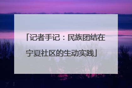 记者手记：民族团结在宁夏社区的生动实践