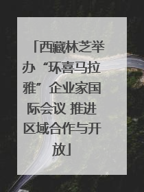 西藏林芝举办“环喜马拉雅”企业家国际会议 推进区域合作与开放