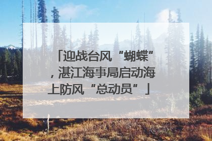 迎战台风“蝴蝶”，湛江海事局启动海上防风“总动员”