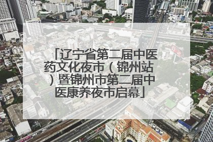 辽宁省第二届中医药文化夜市（锦州站）暨锦州市第二届中医康养夜市启幕