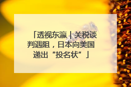 透视东瀛｜关税谈判遇阻，日本向美国递出“投名状”