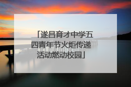 遂昌育才中学五四青年节火炬传递活动燃动校园