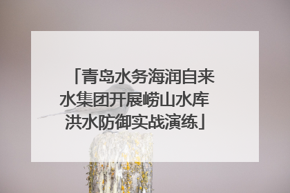 青岛水务海润自来水集团开展崂山水库洪水防御实战演练