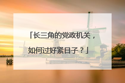 长三角的党政机关，如何过好紧日子？