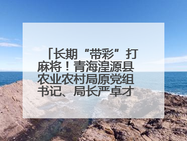 长期“带彩”打麻将！青海湟源县农业农村局原党组书记、局长严卓才被“双开”