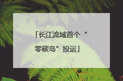 长江流域首个“零碳岛”投运