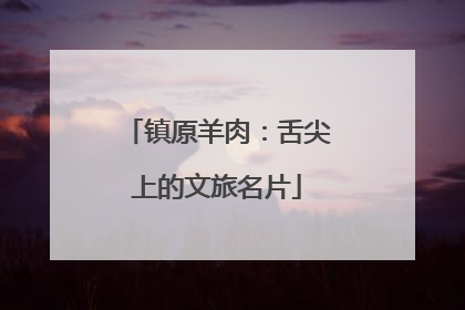 镇原羊肉：舌尖上的文旅名片