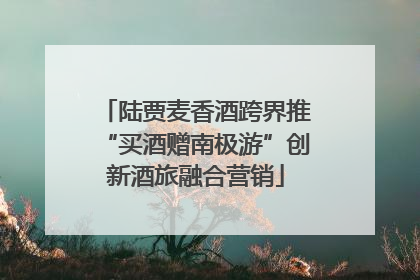 陆贾麦香酒跨界推“买酒赠南极游”创新酒旅融合营销