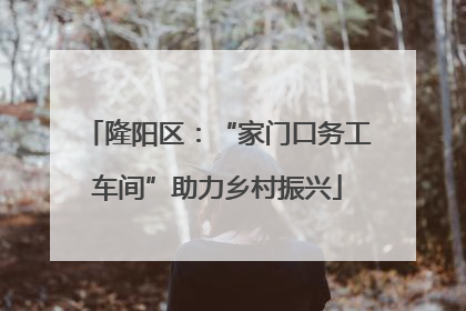 隆阳区：“家门口务工车间”助力乡村振兴