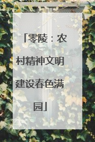 零陵：农村精神文明建设春色满园