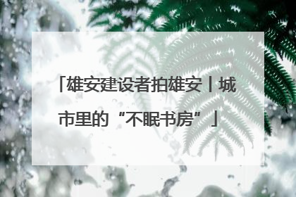 雄安建设者拍雄安丨城市里的“不眠书房”